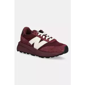 New Balance sneakers 370 culoarea bordo, U370PA imagine