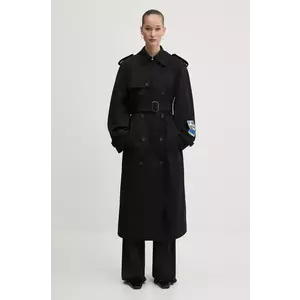 MSGM trenci femei, culoarea negru, de tranzitie, oversize, 3841MDC02.257138 imagine