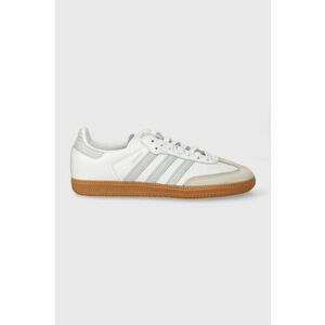 adidas Originals sneakers din piele Samba OG culoarea alb, IE0877 imagine