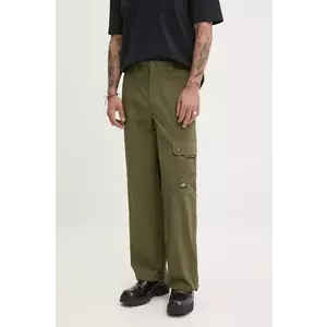 Dickies pantaloni Jackson Cargo Pant barbati, culoarea verde, drept, DK0A4XK4 imagine