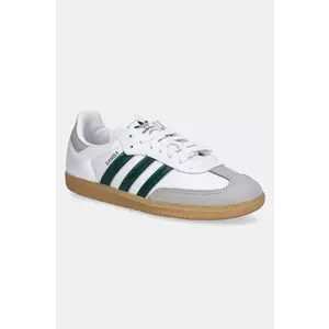 adidas Originals sneakers din piele Samba OG culoarea alb, JI2724 imagine