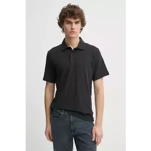 Rag & Bone polo de bumbac culoarea negru, neted, MBC23FT012CA12 imagine