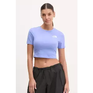 The North Face tricou Essential Cropped femei, NF0A55AO0YI1 imagine