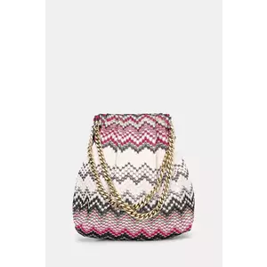 Missoni poseta Drawstring Pouch Chain culoarea roz, MI10070F imagine