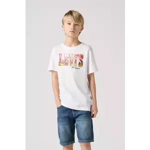 Levi's tricou copii OFF ROAD TEE culoarea alb, cu imprimeu, 9EM789 imagine