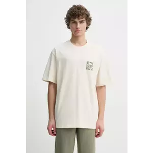 Les Deux tricou din bumbac barbati, culoarea bej, cu imprimeu, LDM101212 imagine