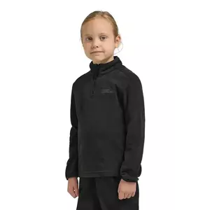 Jack Wolfskin hanorac polar pentru copii TAUNUS HALFZIP K culoarea negru, neted, 1605555 imagine