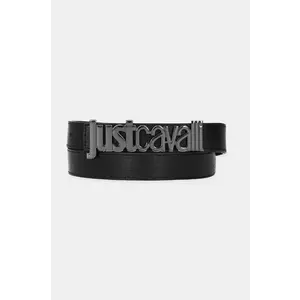 Just Cavalli curea de piele barbati, culoarea negru, 78QA6F30 ZPA42 imagine