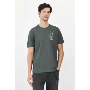 Medicine tricou din bumbac barbati, culoarea verde, cu imprimeu imagine