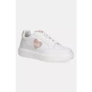 Love Moschino sneakers din piele culoarea alb, JA15154G1MIA110B imagine