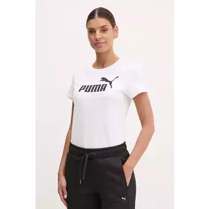 Puma tricou din bumbac femei, culoarea bej, 682370 imagine