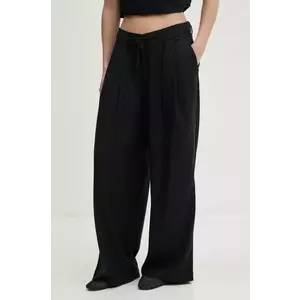 Hollister Co. pantaloni femei, culoarea negru, drept, high waist, KI356-5047 imagine