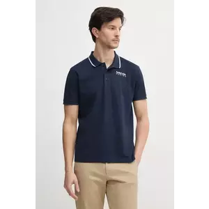 Red Bull Racing x Pepe Jeans tricou polo TIPPED LOGO POLO barbati, culoarea albastru marin, cu imprimeu, RM540013 imagine