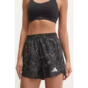 adidas Performance pantaloni scurți de antrenament Train Essentials culoarea gri, modelator, high waist, JE8685 imagine