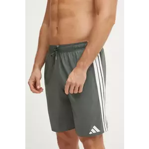 adidas pantaloni scurti de baie 3S BLD SH 8IN culoarea verde, JD4239 imagine