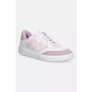 adidas sneakers pentru copii COURTBLOCK culoarea alb, JH8566 imagine