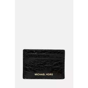 MICHAEL Michael Kors husă din piele pentru carduri culoarea negru, 32R5GJ6D1L imagine