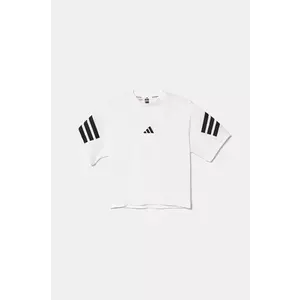 adidas tricou de bumbac pentru copii culoarea alb, cu imprimeu, JN8088 imagine