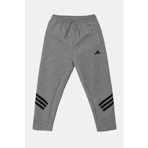 adidas pantaloni de trening pentru copii culoarea gri, cu imprimeu, JJ4811 imagine