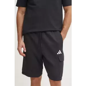 adidas pantaloni scurti Feelcozy barbati, culoarea negru, JE3869 imagine