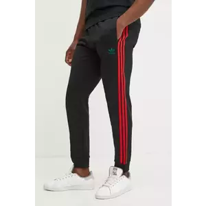 adidas Originals pantaloni de trening SST TP culoarea negru, cu imprimeu, JP1225 imagine