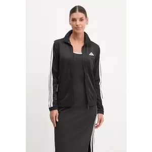 adidas bluza W 3S TT TRIC femei, culoarea negru, cu imprimeu, JC8889 imagine