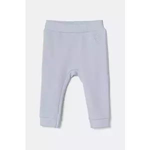 United Colors of Benetton pantaloni de trening din bumbac pentru bebeluși neted, 3J70AF01R imagine