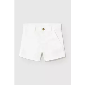 Mayoral pantaloni scurti copii chino basic culoarea alb, 207 imagine
