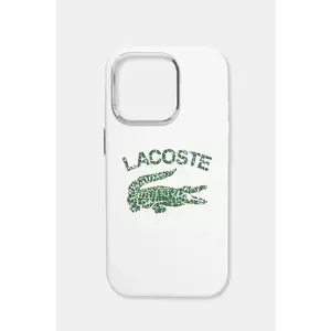 Lacoste Husa pentru telefon iPhone 16 Pro 6.3 culoarea alb, LCHMP16LUCRH imagine