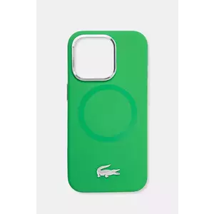 Lacoste Husa pentru telefon iPhone 16 Pro 6.3 culoarea verde, LCHMP16LSMAN imagine