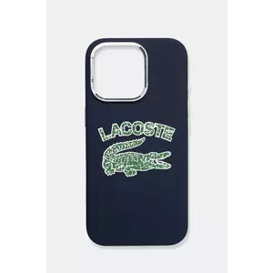 Lacoste etui pentru telefon iPhone 16 Pro 6.3 culoarea albastru marin, LCHMP16LUCRV imagine