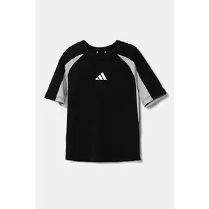 adidas tricou de bumbac pentru copii culoarea negru, cu imprimeu, JD0058 imagine