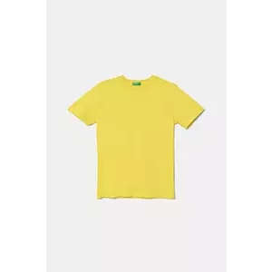 United Colors of Benetton tricou de bumbac pentru copii culoarea verde, neted, 3I1XC109W imagine