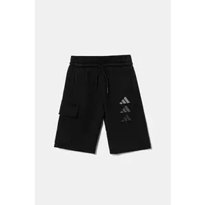 adidas pantaloni scurti copii culoarea negru, cu imprimeu, JC7746 imagine