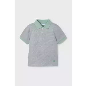 Mayoral tricou polo copii culoarea verde, neted, 3105 imagine