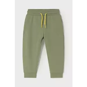 Mayoral pantaloni de trening pentru copii culoarea verde, neted, 711 imagine