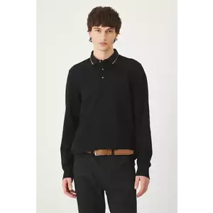 Medicine longsleeve barbati, culoarea negru, neted imagine