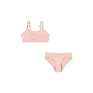 Konges Sløjd costum de baie pentru copii din două piese FLEURI BIKINI culoarea roz, KS102629 imagine