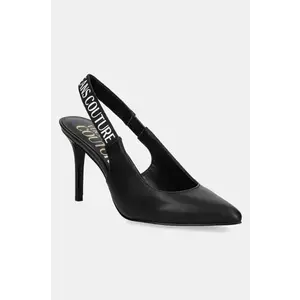 Versace Jeans Couture stilettos de piele culoarea negru, 78VA3S52 ZPS62 899 imagine