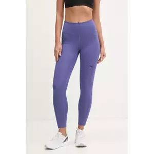 Puma leggins de antrenament Essentials culoarea violet, neted, 525899 imagine