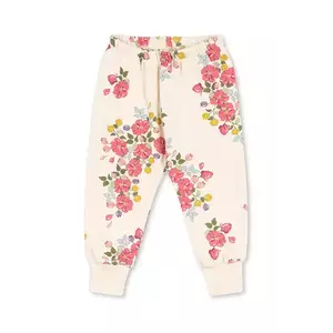 Konges Sløjd pantaloni de trening din bumbac pentru copii LOUPY LOU SWEAT PANTS GOTS culoarea bej, KS102707 imagine