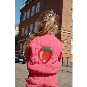 Konges Sløjd geaca bomber pentru copii JUNO SPARKLE BOMBER JACKET culoarea roz, KS102314 imagine