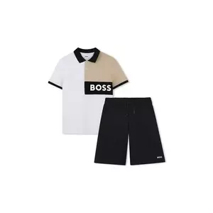 BOSS set de bumbac pentru copii culoarea negru, J52065 imagine