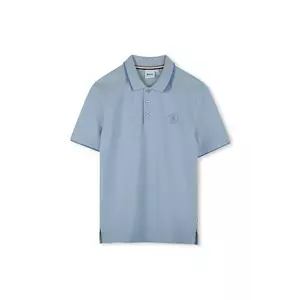 BOSS tricouri polo din bumbac pentru copii neted, J52012 imagine