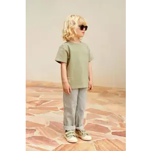 Liewood pantaloni copii Harald Stripe Pants culoarea roz, modelator imagine