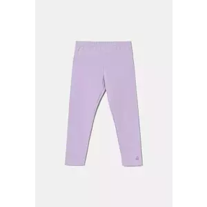 United Colors of Benetton leggins copii culoarea violet, neted, 3MT1GF01L imagine