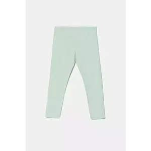 United Colors of Benetton leggins copii culoarea verde, neted, 3MT1GF01L imagine