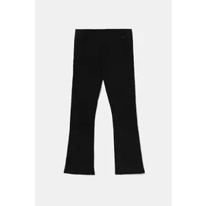 United Colors of Benetton leggins copii culoarea negru, neted, 3MT1CF037 imagine