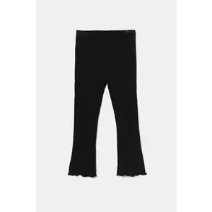 United Colors of Benetton leggins copii culoarea negru, neted, 3F1AGF04W imagine