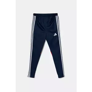 adidas Performance pantaloni de trening pentru copii culoarea albastru marin, cu imprimeu imagine